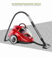 PSD professional electric lawnmower with grass box on gray background