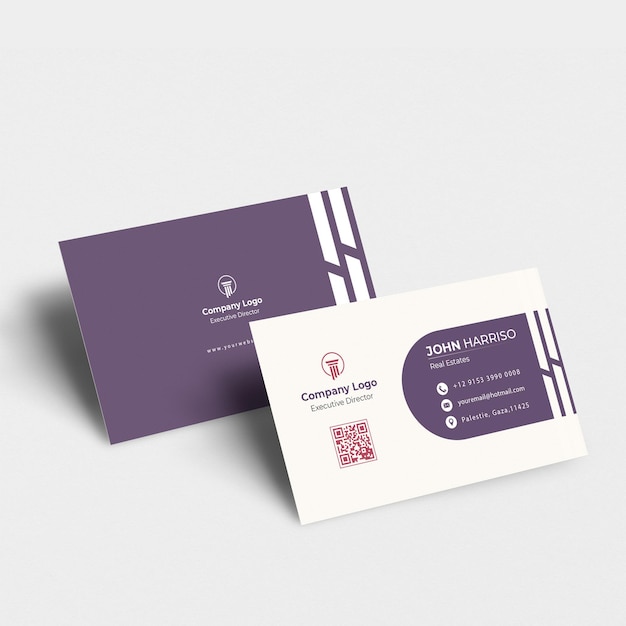 Professional elegant modern creative business card design template