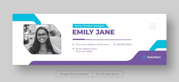 PSD プロフェッショナルなメール署名テンプレートデザインとフェイスブックカバーデザイン