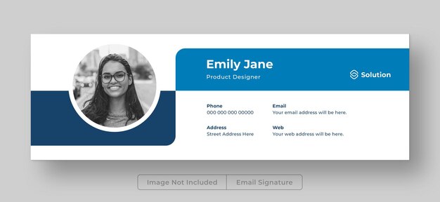 PSD プロフェッショナルなメール署名テンプレートデザインとフェイスブックカバーデザイン