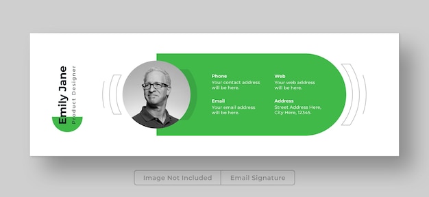 PSD professional email signature template design and facebook cover design