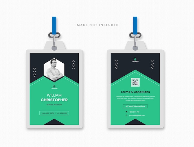Professional employee Corporate id card design Template business office id card design bundle