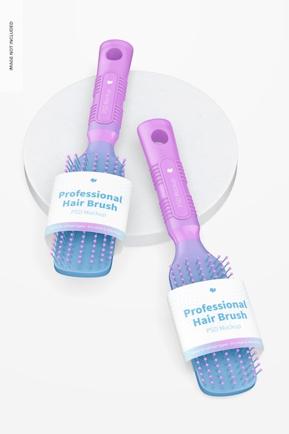 PSD mockup di spazzola per capelli professionale