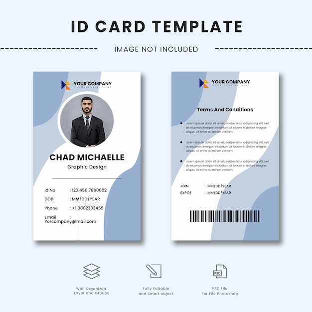 professional id card template