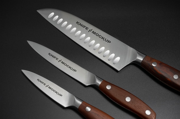 Professional knife mockup