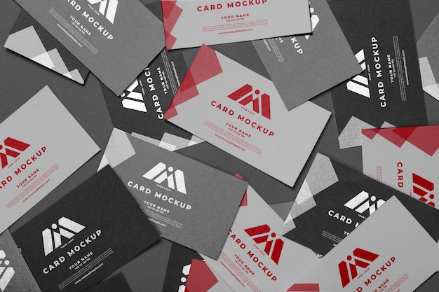 Professional paper business cards mock-up