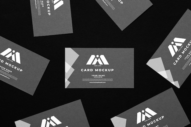 PSD professional paper business cards mock-up