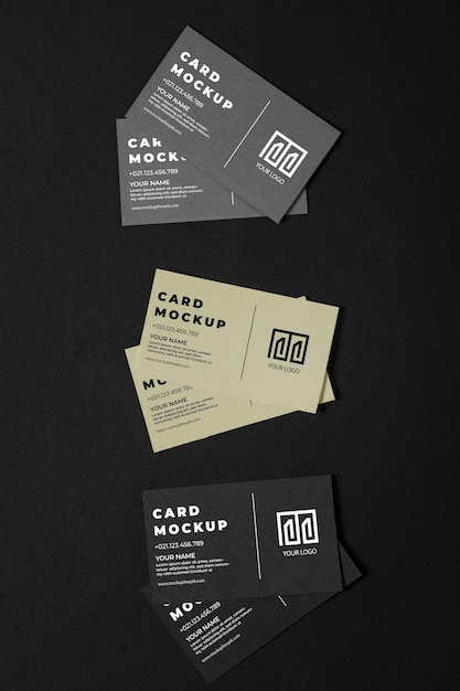PSD professional paper business cards mock-up