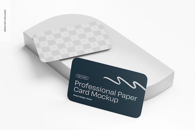 Professional Paper Cards Mockup