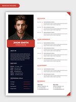 Professional personal cv resume template