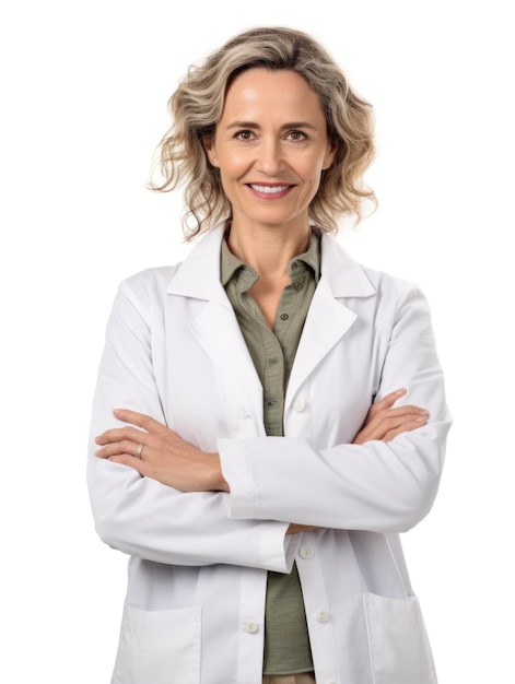 PSD professional pharmacist in white background