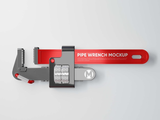 Professional Pipe Wrench Mockup