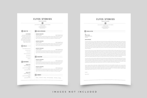 PSD professional resume template