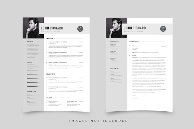 PSD professional resume template