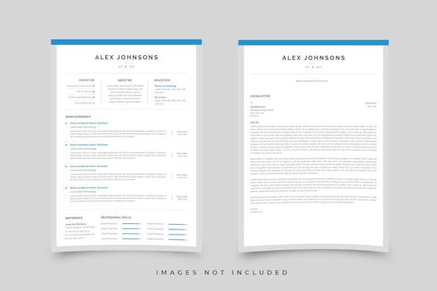 PSD professional resume template