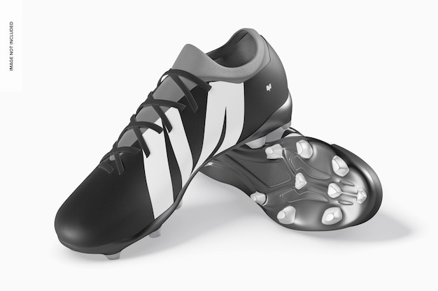 PSD professional soccer shoes mockup