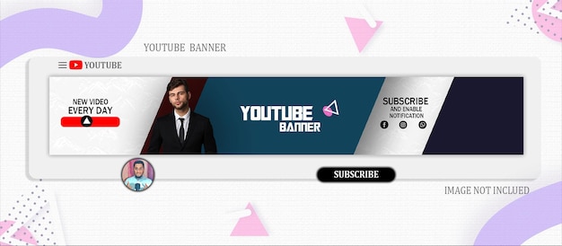 Copertina banner professionale per youtube