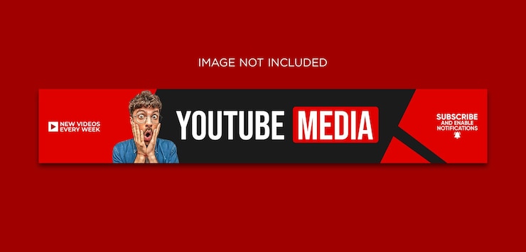 PSD профессиональный дизайн обложки баннера youtube