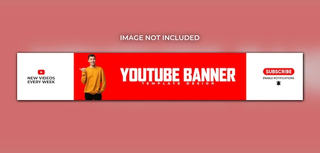 Professional youtube banner cover social media template