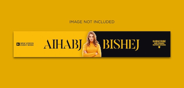 professional youtube banner cover template