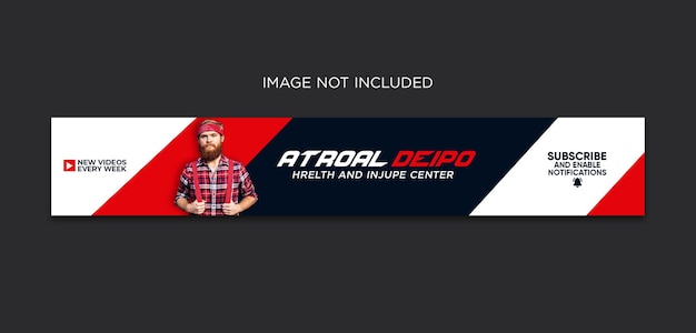 professional youtube banner cover template