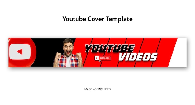 PSD professional youtube channel cover psd template design