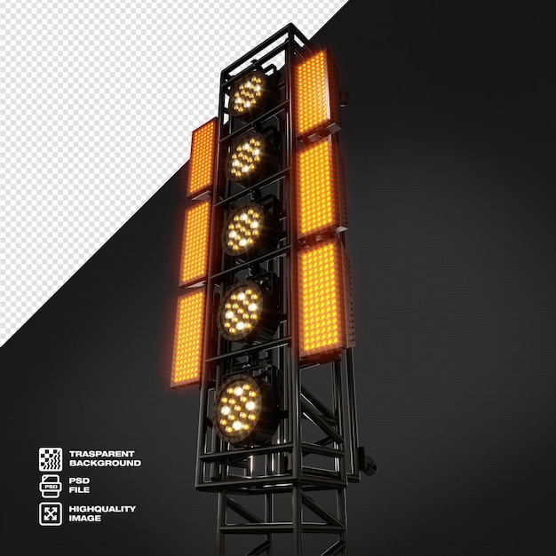 Professioneel realistisch led-kanon psd premium