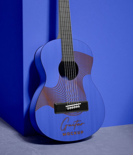 PSD professionele gitaar in studiomodel