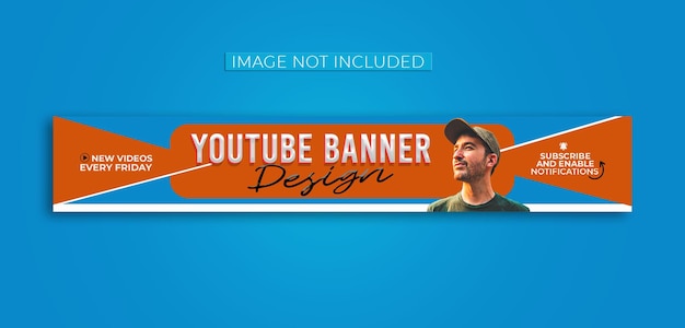 Professionele youtube-banneromslag psd-sjabloon