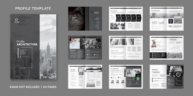profile architecture brochure template