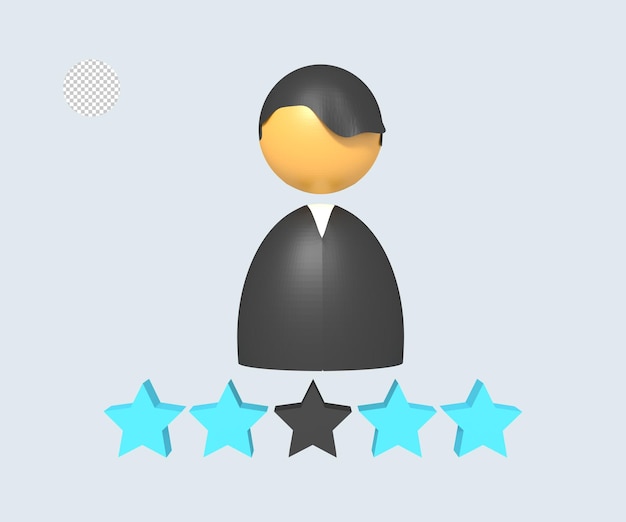 PSD profile icon with good rating