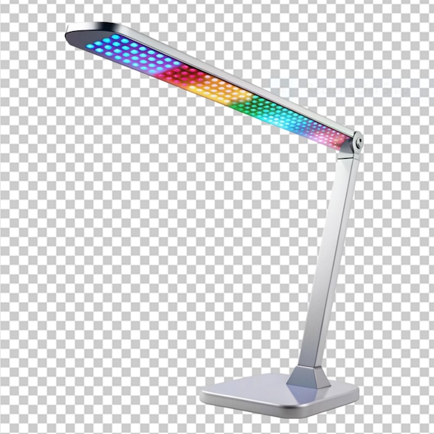 programmable led desk lamp with customizable pattern on transparent background