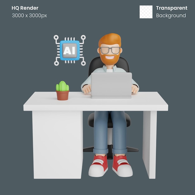 Programmer 3d illustration