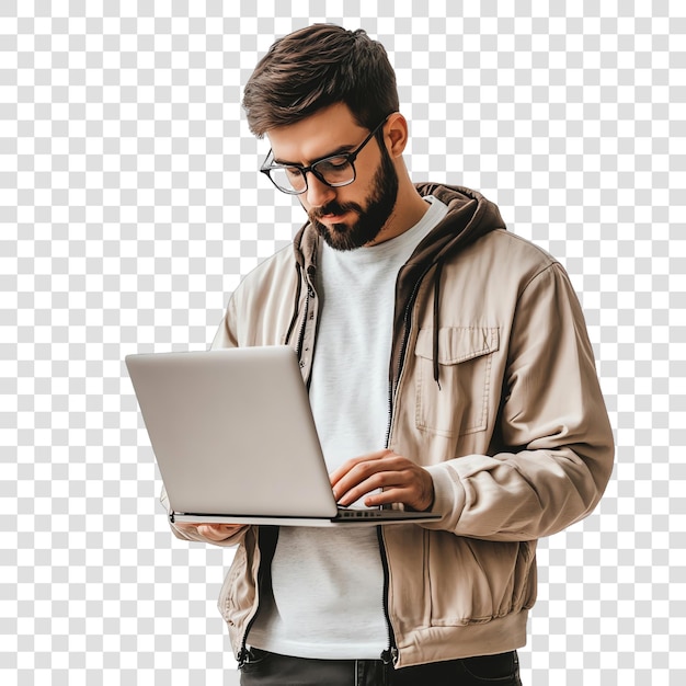 programmer using laptop