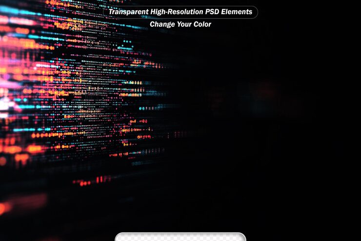 PSD programming code abstract technology background of software developer and computer script