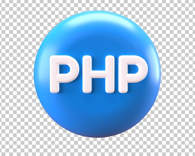 Php 언어 3d 아이콘 프로그래밍