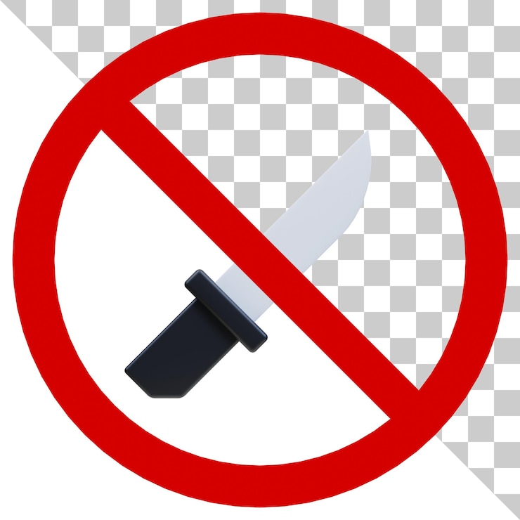 PSD prohibition sign 3d