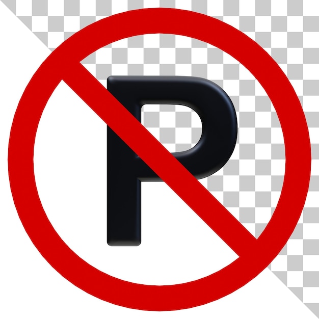 Prohibition Sign 3D