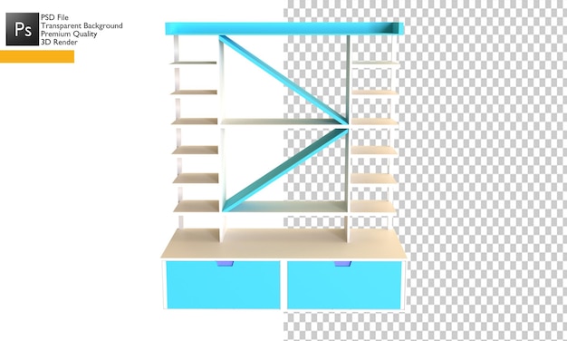 PSD projekt 3d stojaka na buty