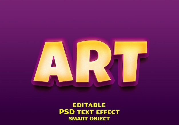 Projekt Efektów Tekstowych Art 3d