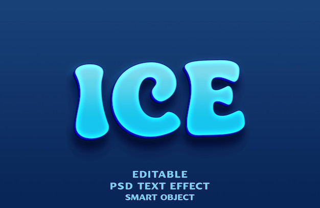 Projekt Efektu Tekstu Ice 3d