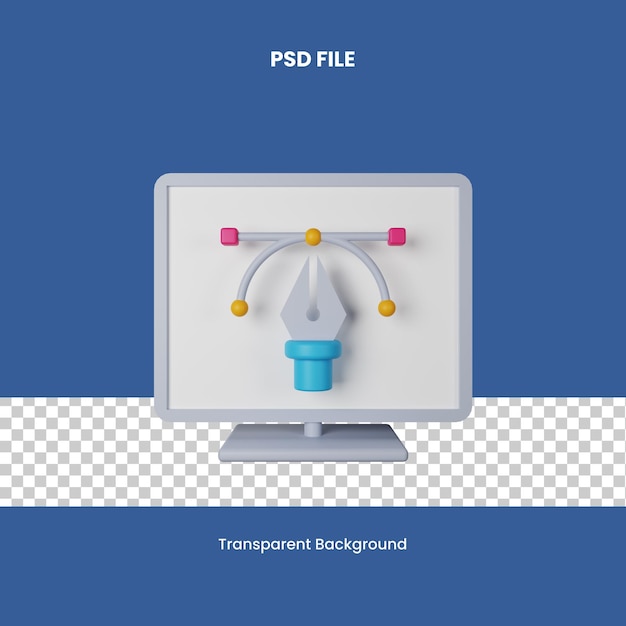 Projekt graficzny ilustracja ikony 3D