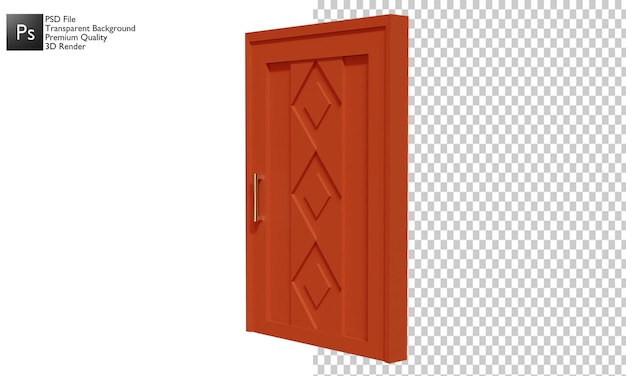 Projekt Ilustracji 3d Drzwi