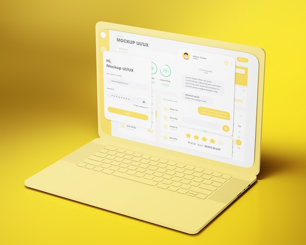 Projekt interfejsu Ui i ux dla urządzenia przenośnego