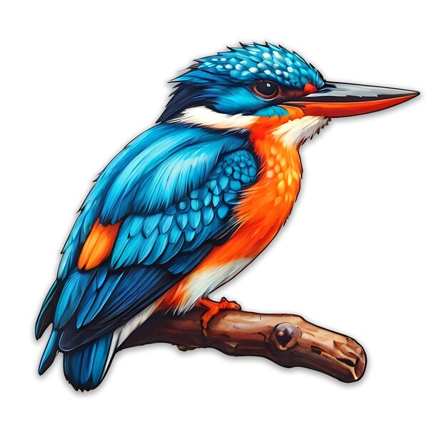 PSD projekt logo kingfisher bird