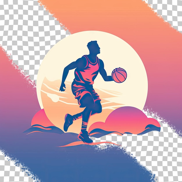PSD projekt logo koszykarza