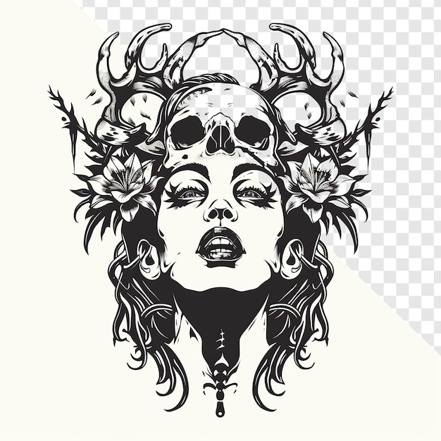 Projekt logo Retro Totenkopf und Knochen
