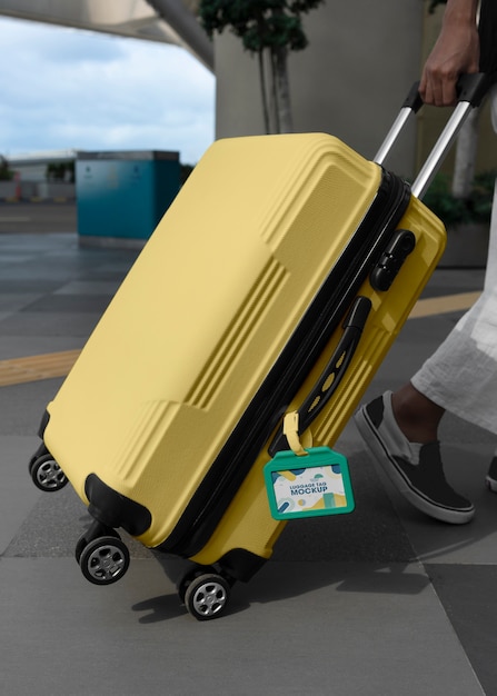 Projekt makiety etykiety bagażowej