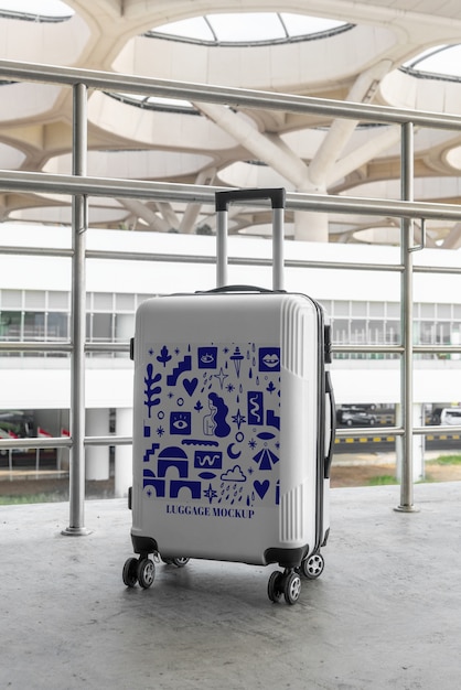 PSD projekt makiety marki bagażu