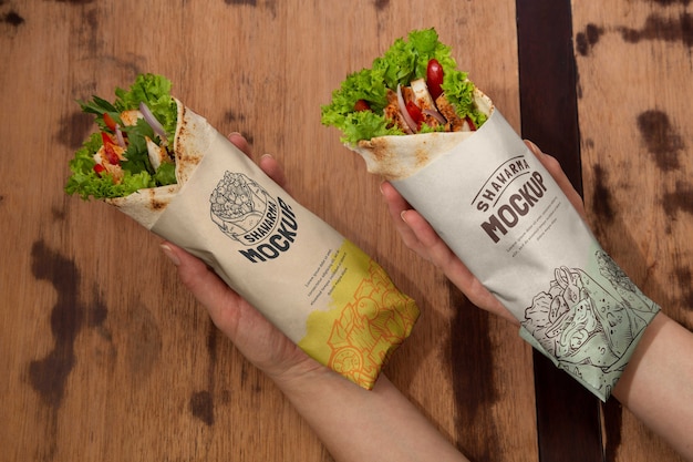 Projekt makiety opakowania Shawarma